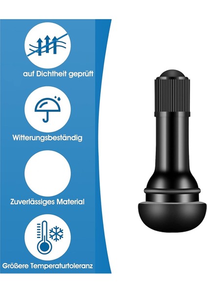 100 Pack TR413 Snap Tip Kauçuk Valf Alet Seti Tubeless Lastik Valfleri Saplar Kauçuk Valf Sapları Araç Aksesuarları Parçaları (Yurt Dışından) fiyatları