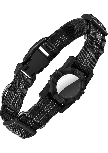 Köpek Yakası, Yansıtıcı Hava Etiketi Apple Hava Etekleri Için Köpek Yakası - Ayarlanabilir Dayanıklı Ağır Hizmet Tipi Köpek Yaka Siyah (Yurt Dışından)