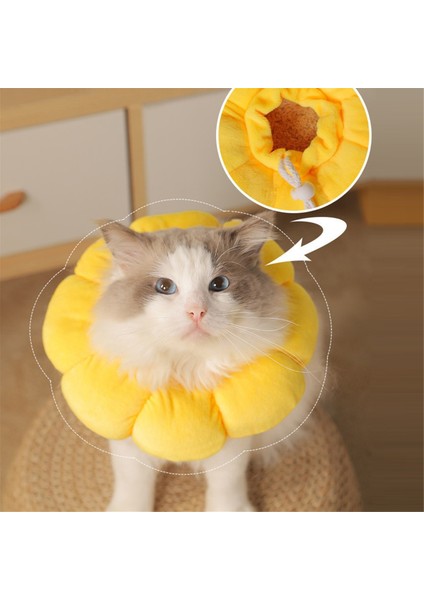 Ayçiçeği Pet Yakası Kedi Yakası Yalanma-Koşullu, Isırma Korumalı ve Çırpma Koşullu Koruyucu Yaka L (Yurt Dışından) modelleri