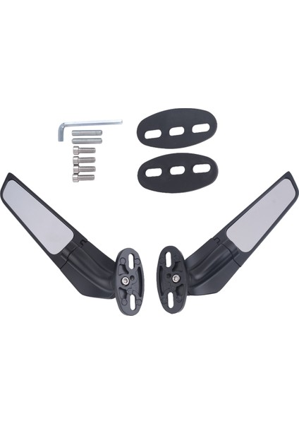 2 Adet Değiştirilmiş Motosiklet Dikiz Aynaları Rüzgar Kanadı Ayarlanabilir Dönen Yan Aynalar Honda Yamaha Ninja 250 300 400 (Yurt Dışından) fiyatları