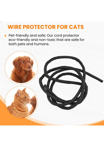 Köpek ve Cat Cord Koruyucusu 10FT, Kolay Kordon Yönetimi Için Kablo Manşonu, Kabloları Evcil Hayvanlardan Korur 1/2inch (Yurt Dışından) indirimleri