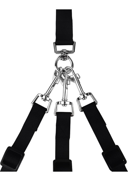 3 Yollu Köpek Tasması, Naylon Ayarlanabilir Kuplör Hiçbir Arapsaç Çıkarılabilir 3 1&#39;den Fazla Köpek Evcil Kedi Yavru Tasma (Siyah) (Yurt Dışından) fiyatları