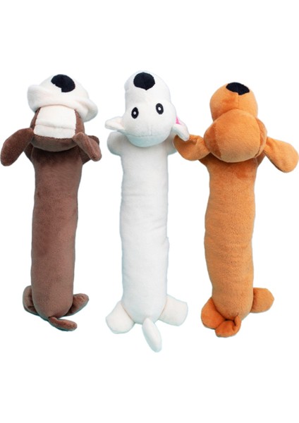3pcs Evcil Köpek Oyuncak Interaktif Gıcırtılı Molar Peluş Oyuncak Köpekler Için Uygun Köpekler Komik Çiğneme Oyuncak Evcil Hayvanlar Malzemeleri (Yurt Dışından)