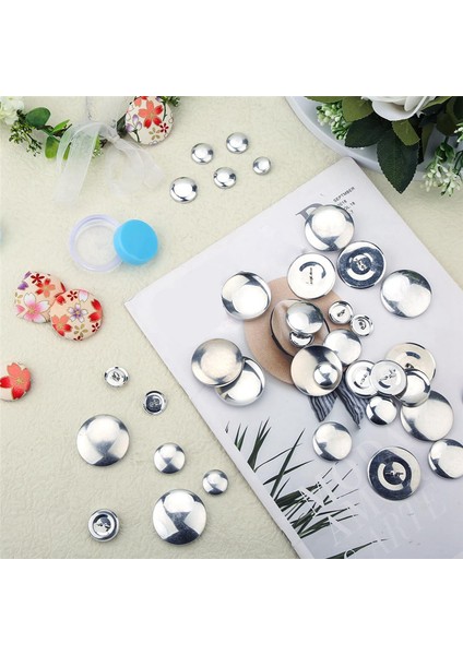 100PCS Düğmesi Kapakları, 5 Farklı Boyutlu Düğmeli Kapak Düğmesi ve Kendi Düğmenizi Yapmak Için Araçlar (Yurt Dışından) fırsatları