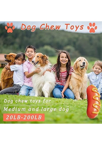 Agresif Chewers, Dayanıklı Gıcırtılı Etkileşimli Köpek Oyuncakları Için Köpek Çiğneme Oyuncakları, Ağır Hizmet Sert Sosisli Diş Oyuncakları (Yurt Dışından) fırsatları