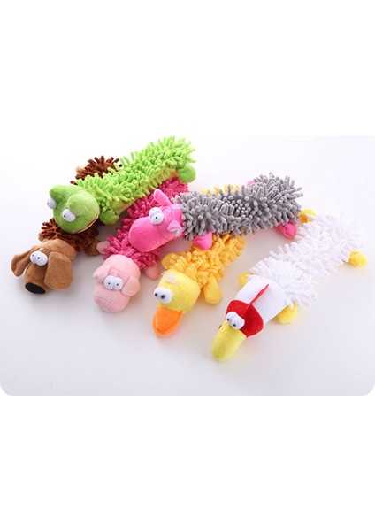 Köpek Peluş Ses Yapımı Oyuncaklar Çiğneme Dişleri Öğütme Eğitimi Oynatma Oyun Giriş Interaktif Mops Lint Puppy Oyuncak, C (Yurt Dışından)