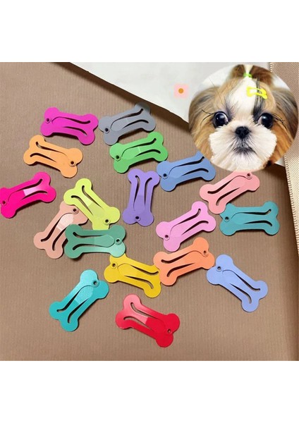 Sevimli Köpek Saç Tokası Renkli Kemik Şekli Saç Tokası Evcil Hayvan Küçük Köpek Saç Klipsleri Chihuahua Pug Tımar Köpek Aksesuarları-C (Yurt Dışından) modelleri