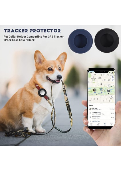 Kedi Yaka Tutucu, Hava Etiketi Için Cat Yaka Tutucu Apple Airtag Gps Izleyici Için Uyumlu, 2 Paket Kasa Kapak Siyah ve Mavi (Yurt Dışından) fırsatları