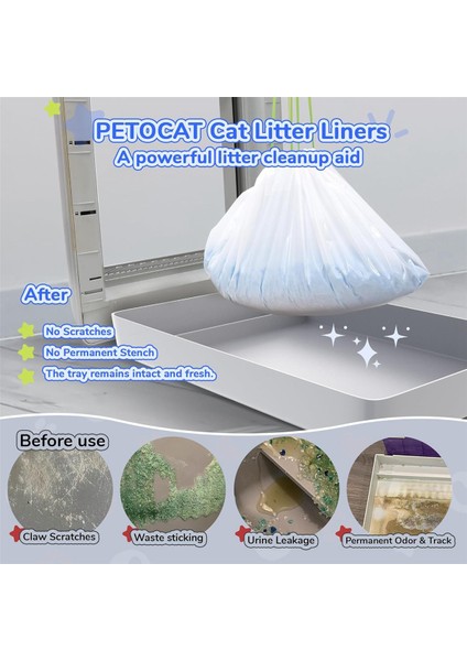 Petx Scoopfree Kendi Kendini Temizleme Kutusu ile Uyumlu Çöp Kutu Astarları 20 Sayı Çizme Kedi Kedi Çöp Torbaları Tepsi Için (Yurt Dışından) indirimleri