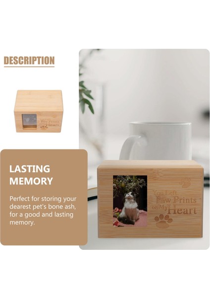 1pc Pet Urn Küller Urn Pet Sinereri Urn Kedi Urns Küller Için Fotoğraf Çerçeve Urn Dekoratif Urns Küller Köpek Kremasyon Kılıfı (Yurt Dışından) fırsatları