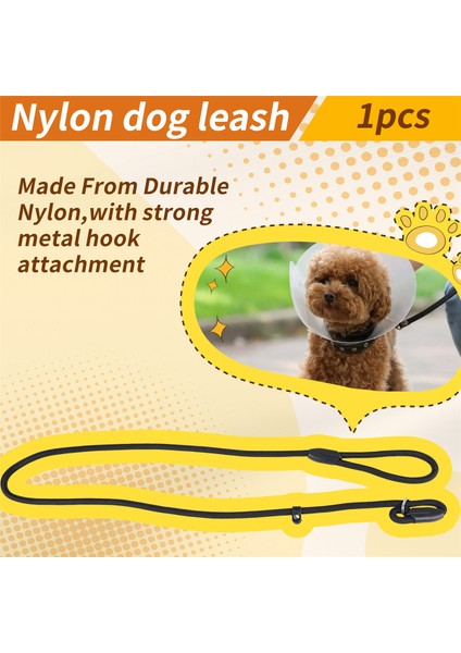 Sağlam Evcil Hayvan Yaka Halat Naylon Köpek Slip Eğitimi P Zinciri 1cm Siyah ile Yürüme Kurşun (Yurt Dışından) indirimleri