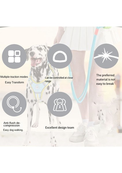 Pet Traceptional Halat Çok Fonksiyonlu Ayarlanabilir Çekiş Halat Patlamaya Uygun Crossbody P Halat Kırmızı (Yurt Dışından)