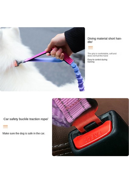 Pet Köpek Patlamalı Tasma Pet Tasma Bel Crossbody Free Hands Köpek Tasma Pembe Yeşil Gradyan (Yurt Dışından) modelleri