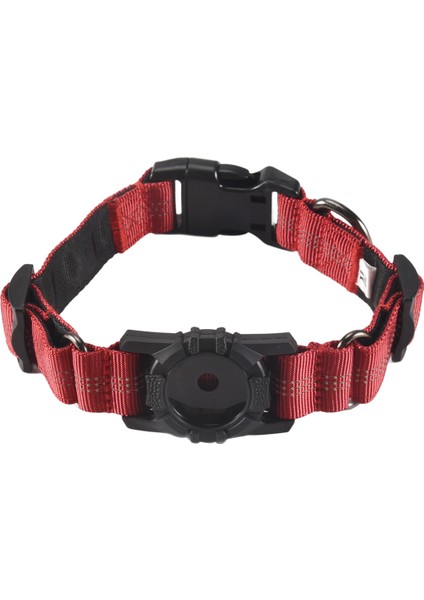 Köpek Yakası, Yansıtıcı Hava Etiketi Elma Havaleleri Için Köpek Yakası - Ayarlanabilir Dayanıklı Ağır Hizmet Tipi Köpek Yakası Kırmızısı (Yurt Dışından)