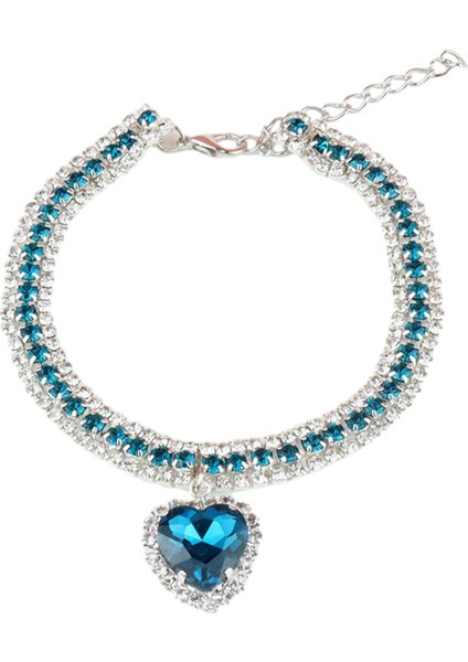 Köpek Parlak Rhinestone Yaka Kedi Kalp Elmas Takı Kolye Pet Bling Prenses Yakası Yavru Yavru Malzemeler Aksesuarlar, C (Yurt Dışından)