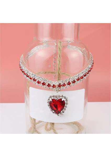 Köpek Parlak Rhinestone Yaka Kedi Kalp Elmas Takı Kolye Pet Bling Prenses Yakası Yavru Yavru Malzemeler Aksesuarlar, C (Yurt Dışından) modelleri