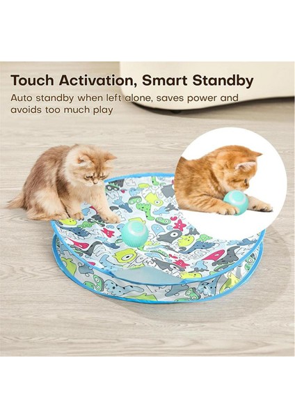 Etkileşimli Kedi Oyuncakları Otomatik Kedi Topu Kedilerin Kendilerini Eğlendirmek ve Can Sıkıntısını Rahatlatmak Için Büyülü Bir Araç (Yurt Dışından) fırsatları