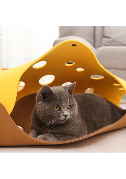 Şekiller Ekleme Kedi Tüneli Keçe Pom Yuvası Deforme Olabilen Kedi Oyuncak Tüp Ev Diy Etkileşimli Evcil Hayvan Pusscat Yatak Paspaslar C (Yurt Dışından) fiyatları