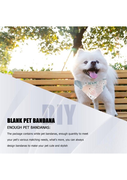 15 Adet Süblimasyon Boş Evcil Hayvan Bandana Isı Transferi Yıkanabilir Diy Üçgen Köpek Eşarpı Önlük Köpekler Için Kerchief Köpek Yavrusu Kediler (Yurt Dışından) modelleri