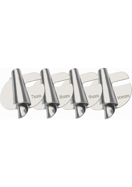 Dikiş Haddelenmiş Hemmer Ayak Seti, Geniş Haddelenmiş Basınç Ayağı, Dikiş Makinesi Baskı Ayak Hemmer Ayağı (4PCS-7/8/9/10MM) (Yurt Dışından)