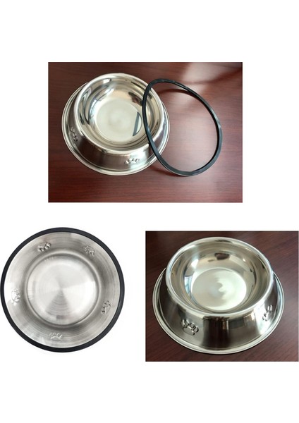 2 Adet Paslanmaz Çelik Köpek Kaseleri, Köpek Besleme Kaseleri, Kauçuk Tabanlı Köpek Plakası Kaseleri (Xxl) (Yurt Dışından) fırsatları
