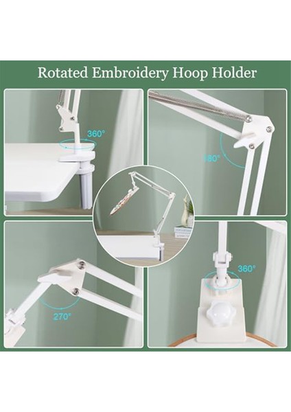 Ayarlanabilir Nakış Çember Standı - Katlanır Nakış, Iğne Noktası Projeleri Için 360 Derece Dönen Crossitch Stand A (Yurt Dışından) modelleri