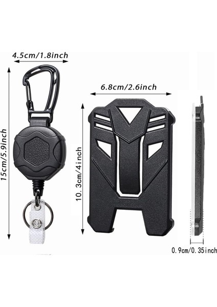 Geri Çekilebilir Rozet Tutucu ve Ağır Hizmet Kabar Kablosu Keychain Taktik Kimlik Rozeti Makarası 32IN Geri Çekilebilir Kordon Rulman (Yurt Dışından) fiyatları