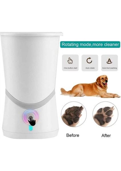 Otomatik Köpek Pençe Temizleyici Taşınabilir Pet Pençe Pençe Kupası USB Şarj Pet Pet Tımar Fırçası Kediler Için Silikon Kıl ile (Yurt Dışından) modelleri