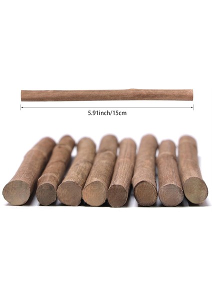 120PCS Zanaat Çubukları, El Sanatları Için 6 Inç Uzunluğunda Ahşap Çubuklar, Dallar Dekorasyon Için Ahşap Kütükler, Dıy El Sanatları Fotoğraf Sahne Sahne (Yurt Dışından) modelleri