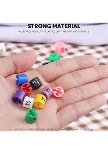 290 Pcs Snap Perakende Giysileri Askı Boyut Işaretleri Giysi Etiketleri Xxs - 4xl Boyutu Kodlama Renkli Bölücüler Askı Işaret Tokası (Yurt Dışından) fiyatları