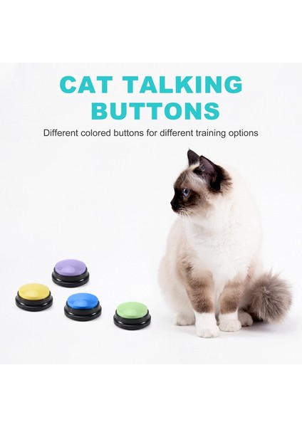 Kaydedilebilir Köpek Düğmeleri, Iletişim Evcil Hayvan Eğitimi Buzzer Için Köpek Düğmeleri, Köpek Konuşma Düğmesi Set Komik Hediye, 4 Pcs (Yurt Dışından) fırsatları