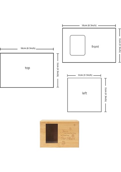 Pet Urn, Küller Için Evcil Hayvan Bellek Urn, Resim Çerçeveli Evcil Kremasyon Urn, Urn Kremasyon Kutusu (Yurt Dışından) fırsatları