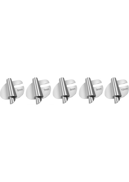 Dikiş Haddelenmiş Hemmer Ayağı Universal 5pcs/paket 6MM-10MM Kavisli Kaydırma, Dikiş Makinesi Baskı Ayağı Hemmer Ayağı (Yurt Dışından)