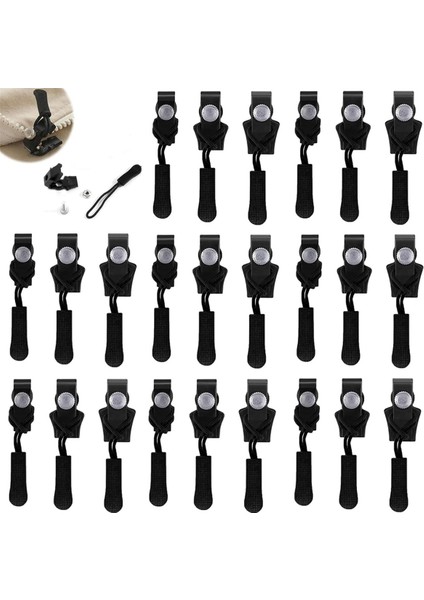 Fermuar Onarım Kiti, 24 Pcs Evrensel Yedek Fermuar Kaydırıcı Fixer Sürgülü Diş Kafası, Anında Fermuar (Yurt Dışından) fiyatları