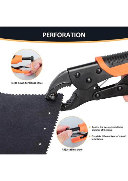 Ağır Hizmet Tipi Snap Defener Alet Seti, Tuval Kapak Düğmesi Alet Ayarlayıcısı, 80 Set Deniz Çıtçıtlı 15MM Snap Alet (Yurt Dışından) fırsatları