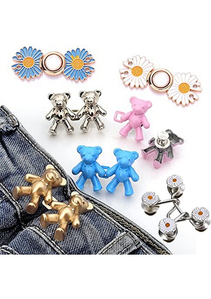 Ayarlanabilir Kot Pantolon Pin Set Bel Sıkıcı Ayı Klips Ayı Pantolon Klip (Yurt Dışından) fiyatları