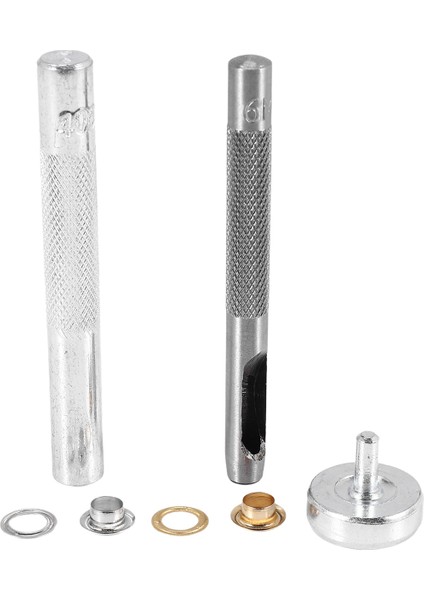 100 Set 1/4 Inç Grommet Kit Gromets Gözetleri 3 Adet ile Takım Kiti Takma Kiti, 2 Renk (Yurt Dışından)