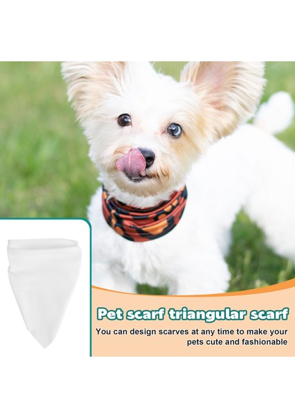30 Adet Süblimasyon Boş Pet Bandana Isı Transferi Yıkanabilir Dıy Üçgen Köpek Eşarpları Önlükler Köpekler Için Kerchief Puppy Cats (Yurt Dışından) fırsatları
