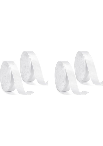 4pcs Beyaz Şerit, Hediye Sarma, Balon, Dikiş, Kek Dekorasyonu Için Ipek Şeridi Üretmek Için 15MMX22M Şeritler (Yurt Dışından)