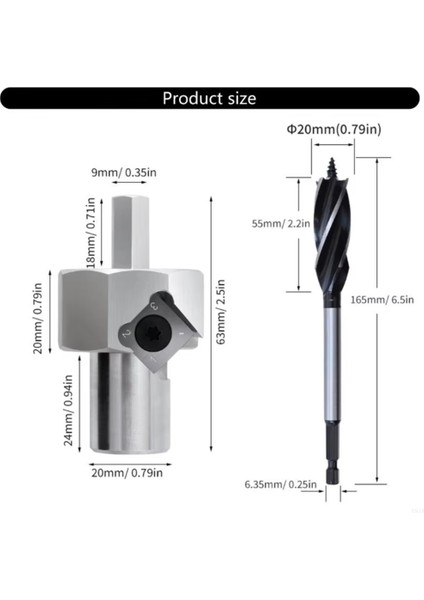 Benche Köpek Deliği Pahlı Rayba Aleti Alüminyum Alaşım 20MM+19MM (Yurt Dışından) indirimleri