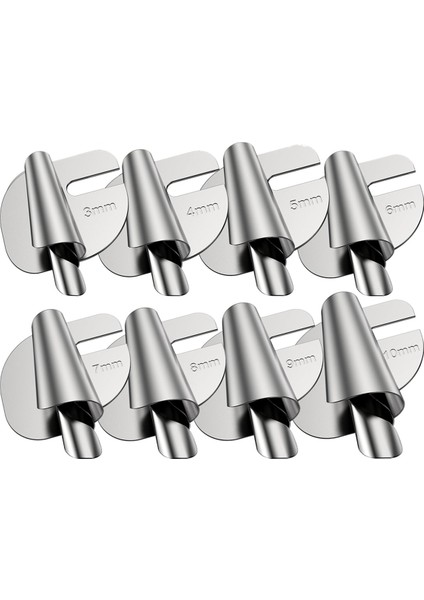 8pcs Evrensel Dikiş Dikiş Makinesi Için Havalandırılmış Hemmer Ayağı, Hemming Ekli Dikiş Preser Ayağı (3-10MM) Rolls (Yurt Dışından)