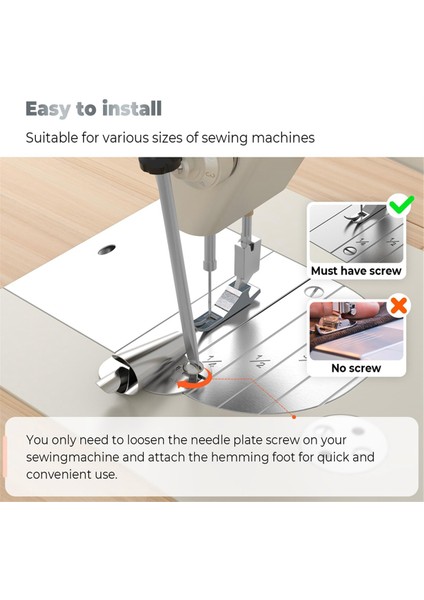 8pcs Evrensel Dikiş Dikiş Makinesi Için Havalandırılmış Hemmer Ayağı, Hemming Ekli Dikiş Preser Ayağı (3-10MM) Rolls (Yurt Dışından) modelleri