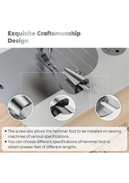 8pcs Evrensel Dikiş Dikiş Makinesi Için Havalandırılmış Hemmer Ayağı, Hemming Ekli Dikiş Preser Ayağı (3-10MM) Rolls (Yurt Dışından) indirimleri