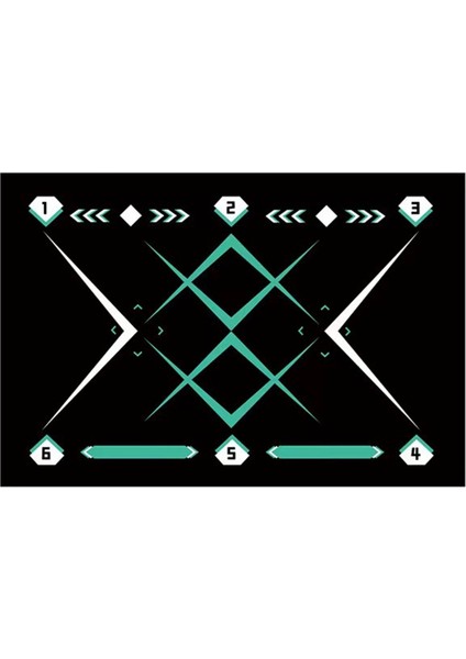 Siyah Futbol Eğitim Mat Slip Olmayan Katlanabilir Çocuklar Yetişkin Top Eğitim Mat (Yurt Dışından)