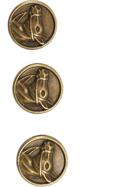 20PCS Çinko Alaşım Düğmeleri At Başı Oyulmuş Yuvarlak Bronz Tonu 15MM (5/8 Inç) Çap. (Yurt Dışından) modelleri