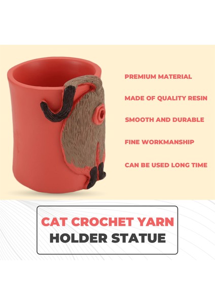 Kedi Iplik Kase Sanat Eserleri ile Tığ Işi Örgü Sepet Iplik Tutucu Dispenser Masaüstü Yatak Odası C Için (Yurt Dışından) indirimleri
