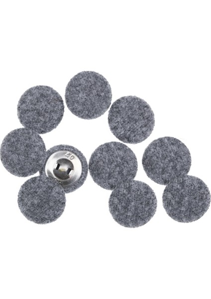 10PCS Kumaş Kumaş Kapalı Düğmeler Metal Düğmeleri Takım Elbiseli Elbiseler Bluzları Kazak Kumaş Düğmeleri Gri 25MM (Yurt Dışından)