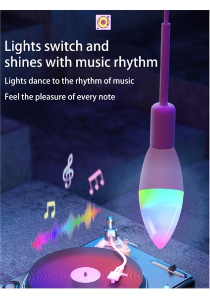 Adet Tuya Akıllı Wifi LED Ampul Beş Yönlü Spiral Mum Ampul 5W (Yurt Dışından) fırsatları