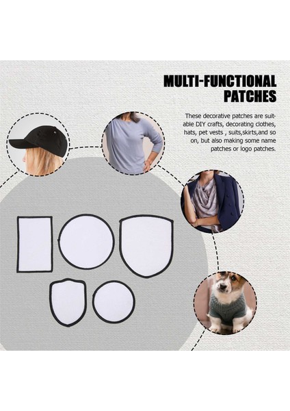 30 Adet Süblimasyon Demir Yamaları Kumaş, 5 Şekil Süblimasyon Boşlukları Yamalar Dıy El Sanatları Için Yamalar, Şapkalar (Yurt Dışından) fırsatları
