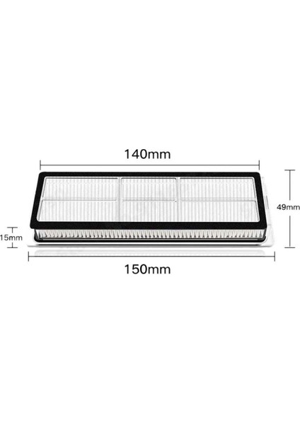 Adet Xiaomi Mijia 2c STYTJ03ZHM Robotlu Süpürge Ana Yan Fırça Filtre Paspas Bezi Yedek Aksesuarlar Kiti (Yurt Dışından)